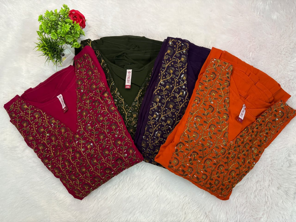 1. HEAVY HANDWORK KURTHI