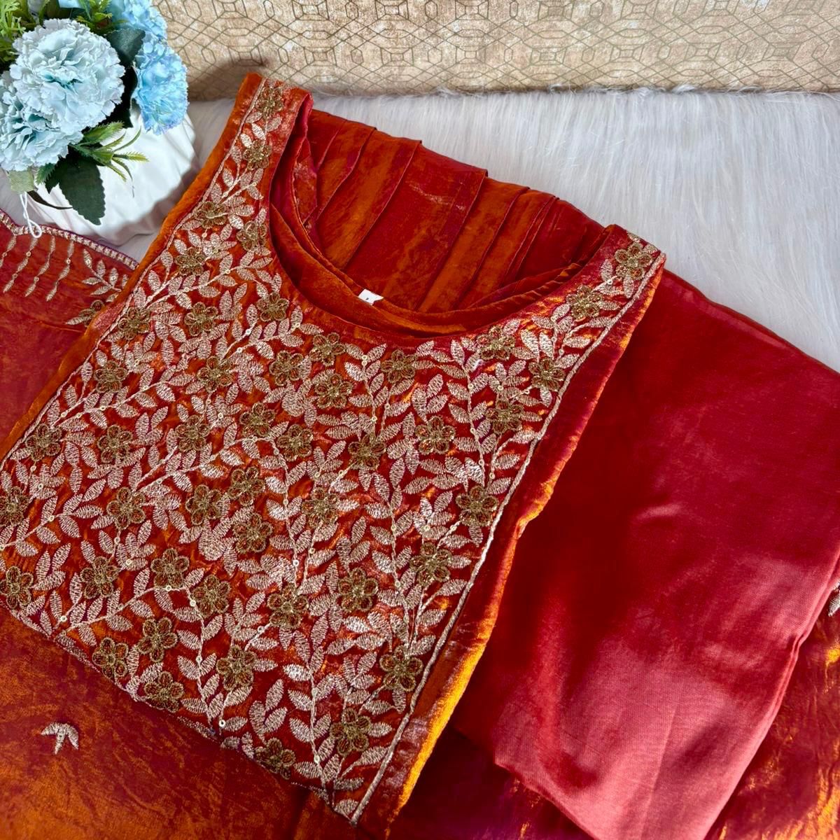 1. A Heavy Handwork kurthi