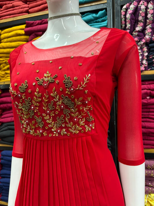 1. A Beautiful Handwork Kurthi