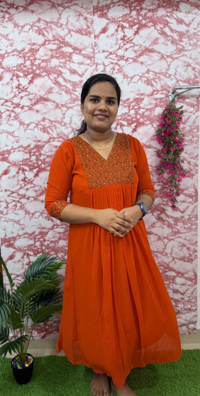 1. HEAVY HANDWORK KURTHI