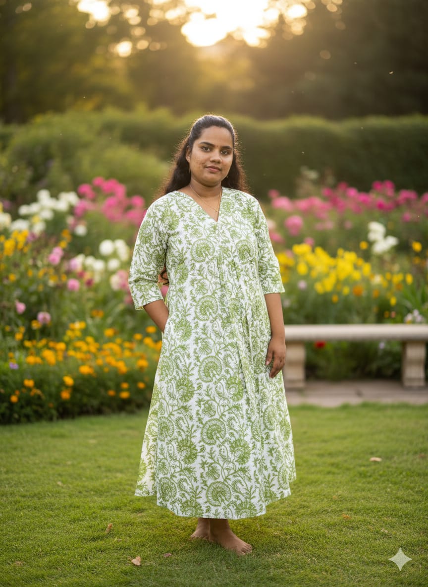 1. Premium cotton kurti