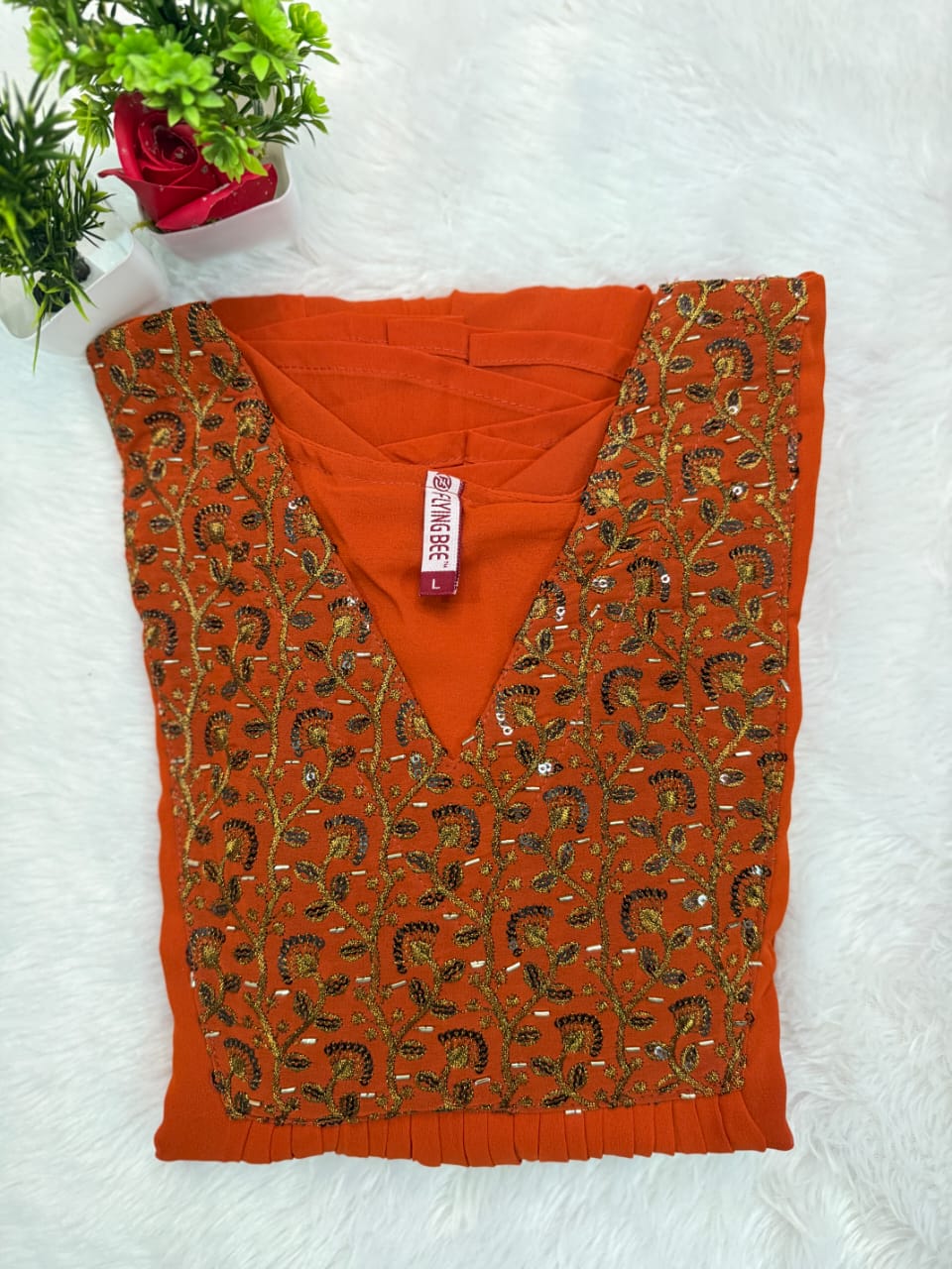 1. HEAVY HANDWORK KURTHI