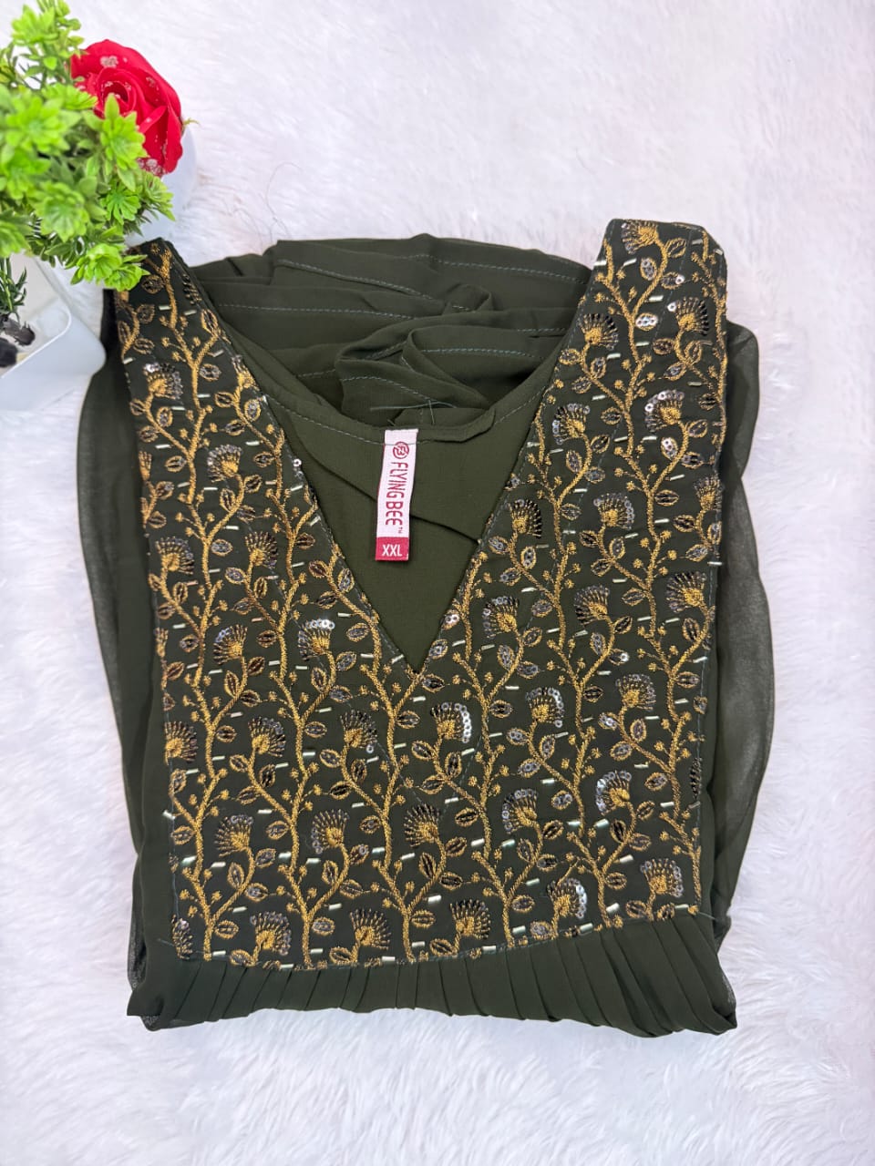 1. HEAVY HANDWORK KURTHI