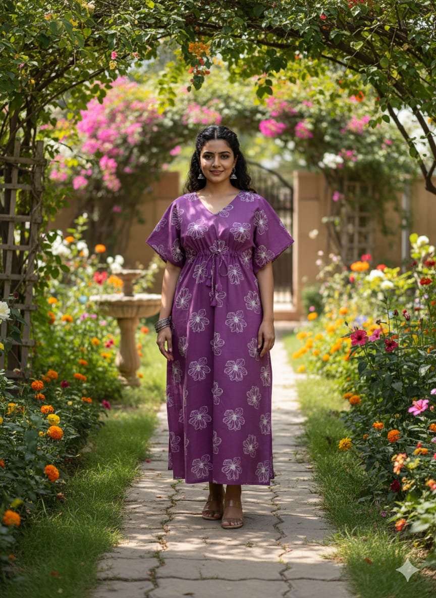 1. A Kaftan Frock nighties