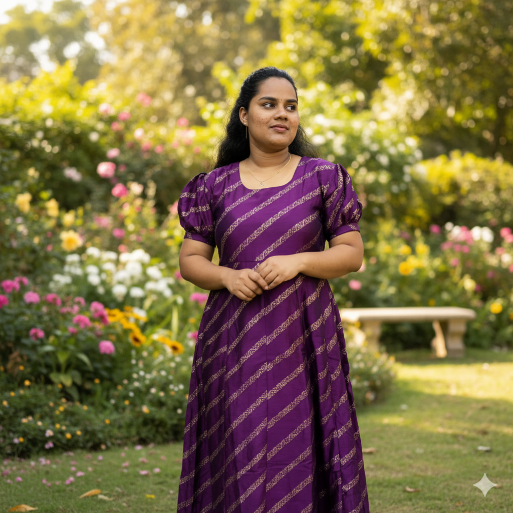 1. A VICHITRA SILK FROCK