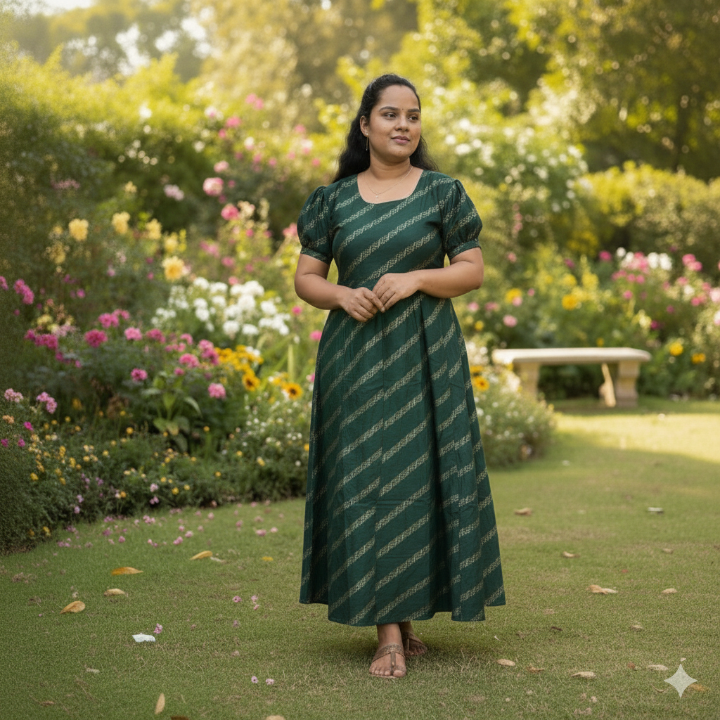 1. A VICHITRA SILK FROCK