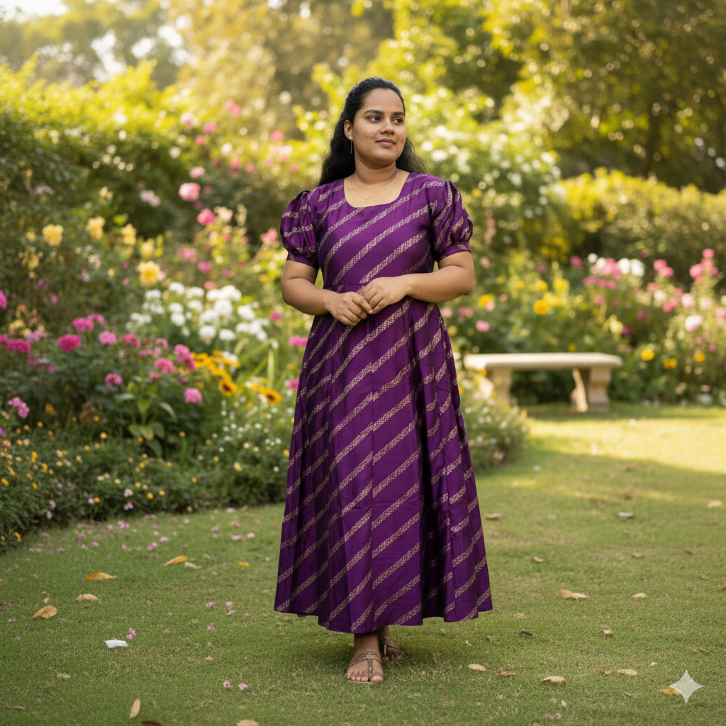 1. A VICHITRA SILK FROCK