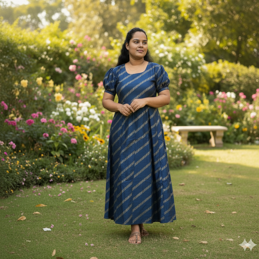 1. A VICHITRA SILK FROCK