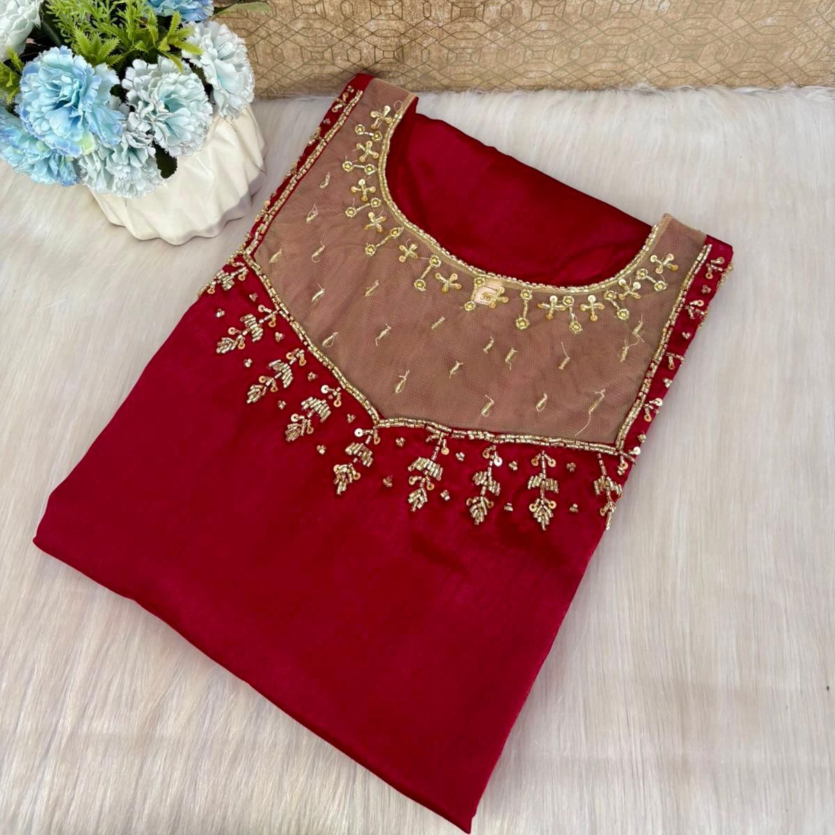 1. A Jewel neck kurthi