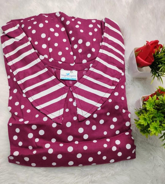 1. A Colar frock nighties